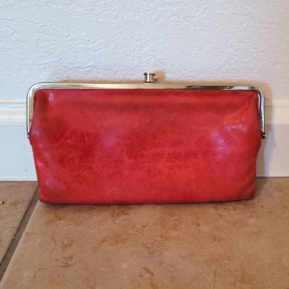 Red Leather HOBO Wallet